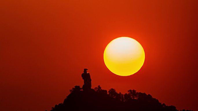 重庆城市风光大金鹰日出