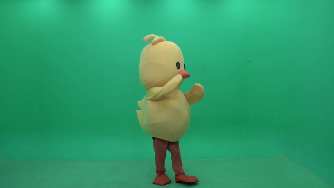 小黄鸭跳舞绿幕视频