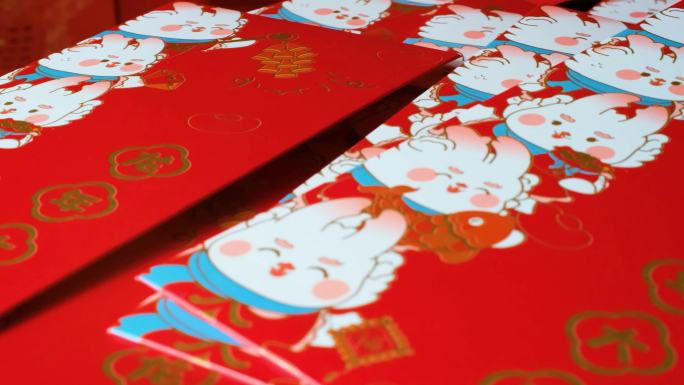 龙年过年新年红包特写春节节日喜庆40