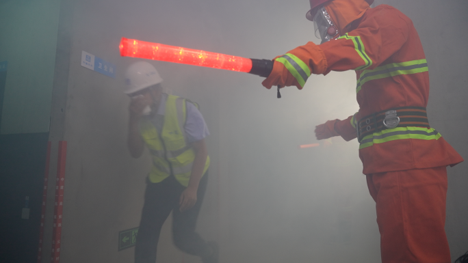 建筑工地消防演练