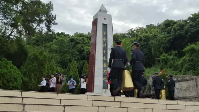 公祭日祭祀烈士陵园 退伍军人祭拜祭奠敬礼