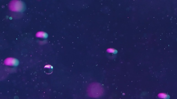 气泡背景氧球紫色流体