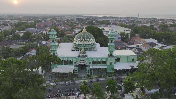 原创 印尼爪哇岛庞越城市建筑航拍风景