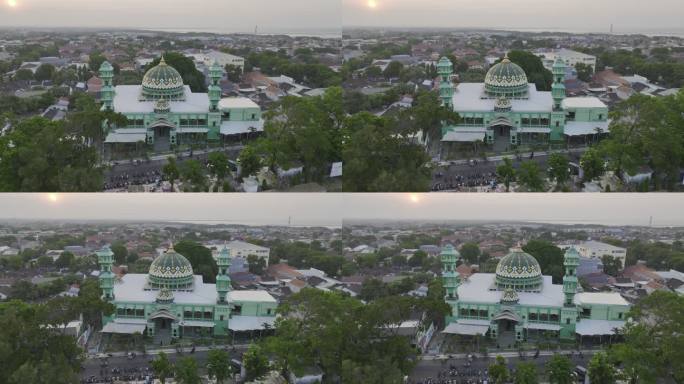 原创 印尼爪哇岛庞越城市建筑航拍风景