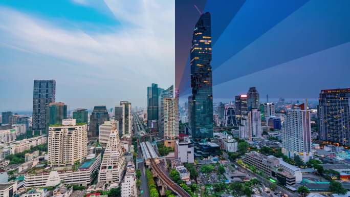 泰国曼谷 像素大厦 延时摄影 时间切片