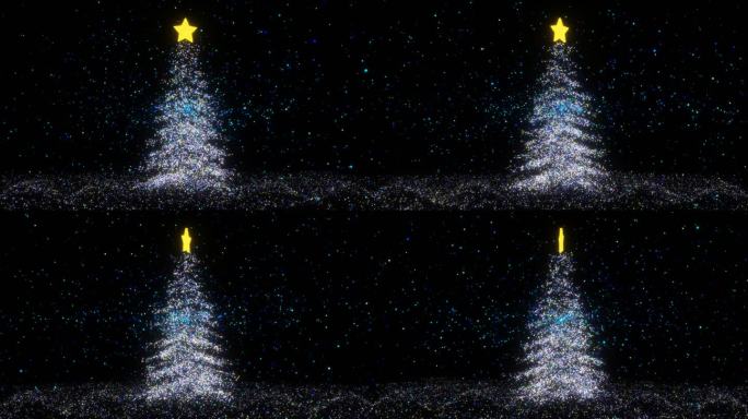 圣诞树粒子视频素材