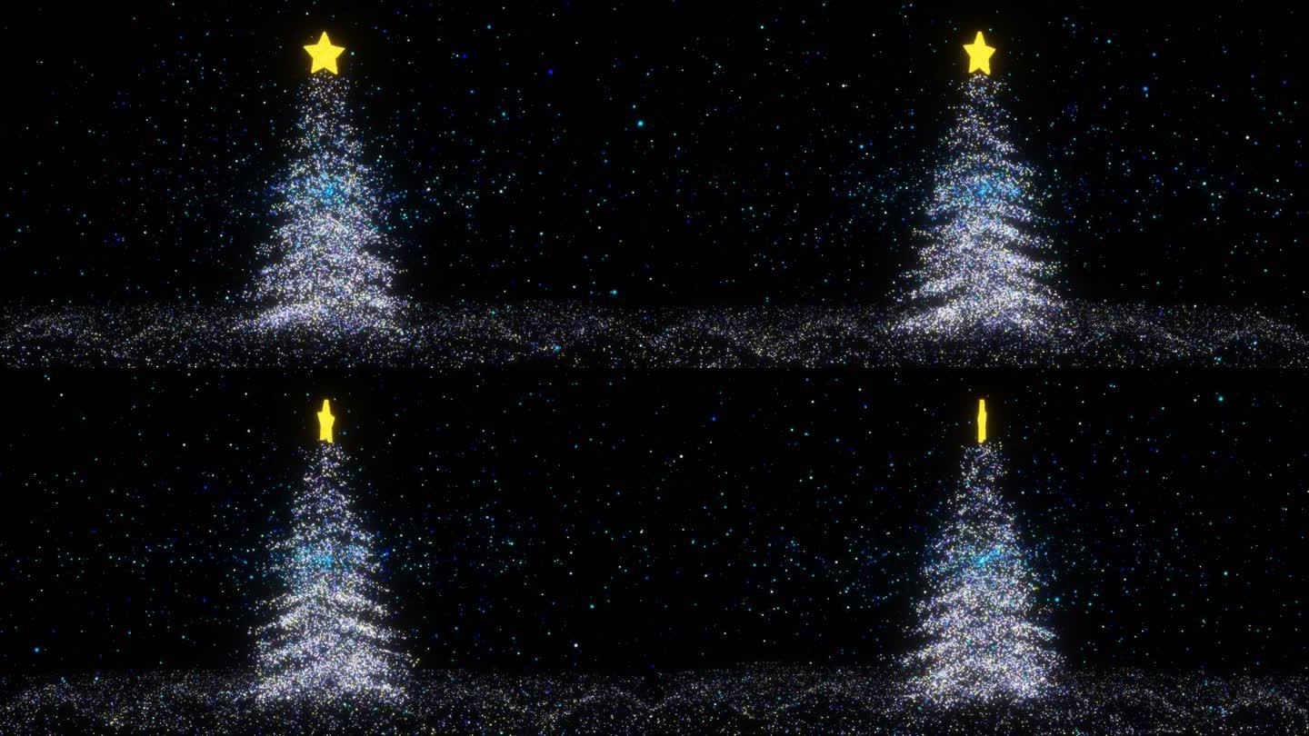 圣诞树粒子视频素材