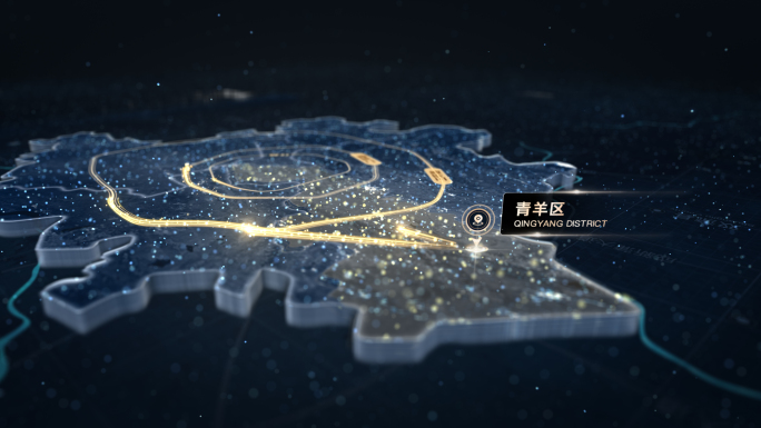 成都区域地图