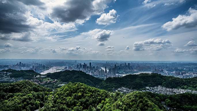 重庆城市风光全景