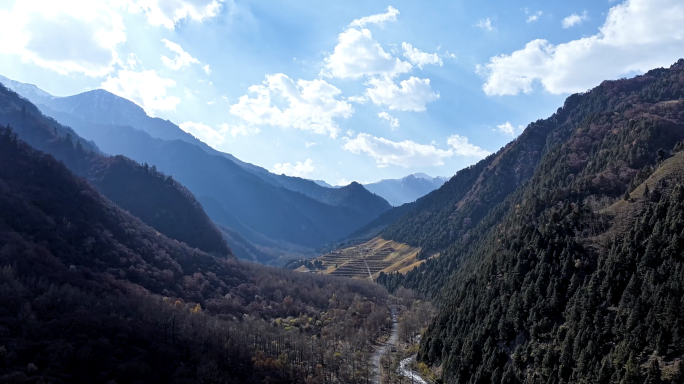 青海海东互助北山风光延时