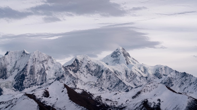 雅哈垭口日落延时摄影素材