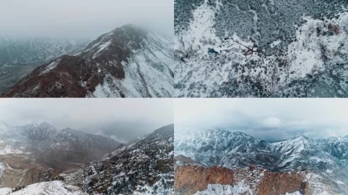 贺兰山雪景