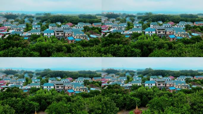 西双版纳曼湾康村寨4K航拍实景素材
