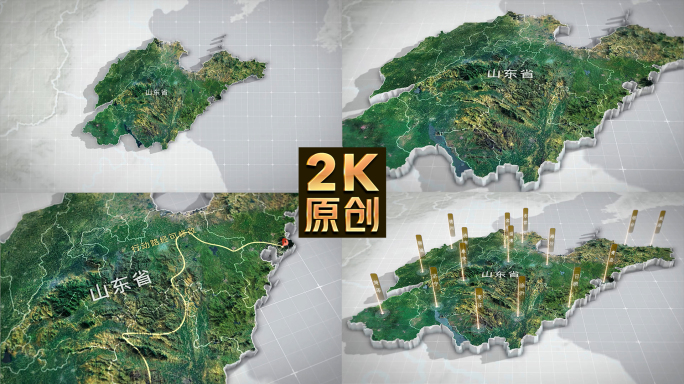 山东地图三维3d