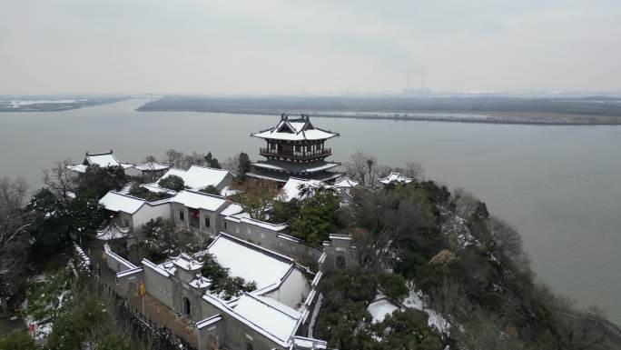 北固山雪景