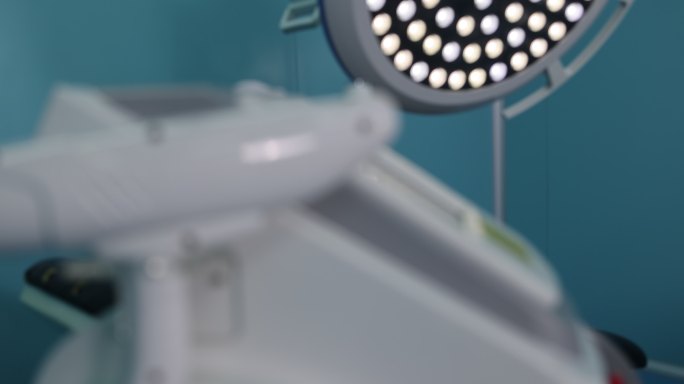 医美设备仪器激光治疗仪外观细节特写无影灯