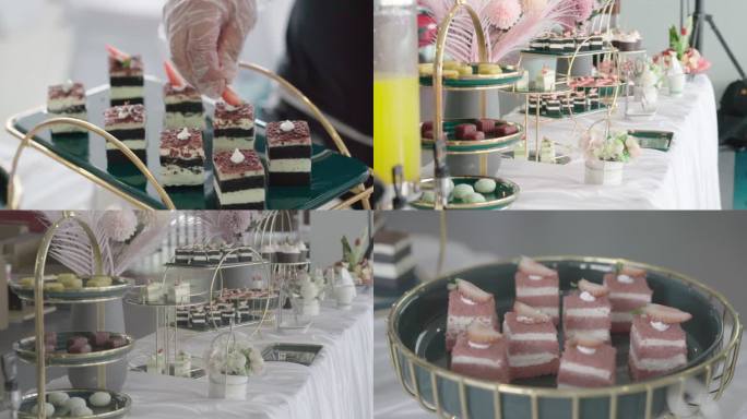 糕点拼盘展示