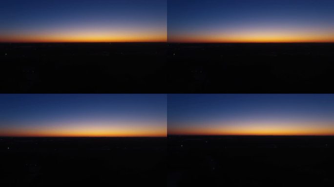 日出前 地平线