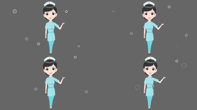 MG动画 女医生 护士动画 带通道