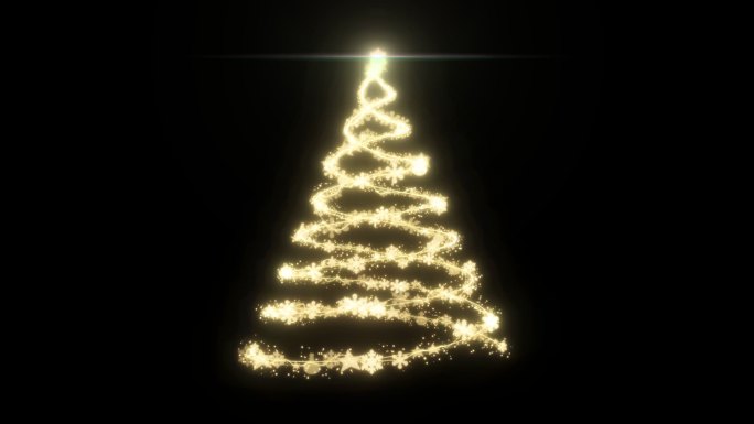 粒子圣诞树 圣诞节 圣诞树 光线粒子