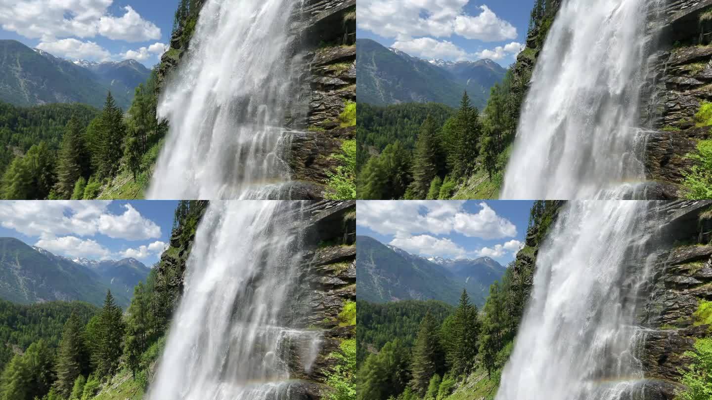 奥地利蒂罗尔的斯图本瀑布