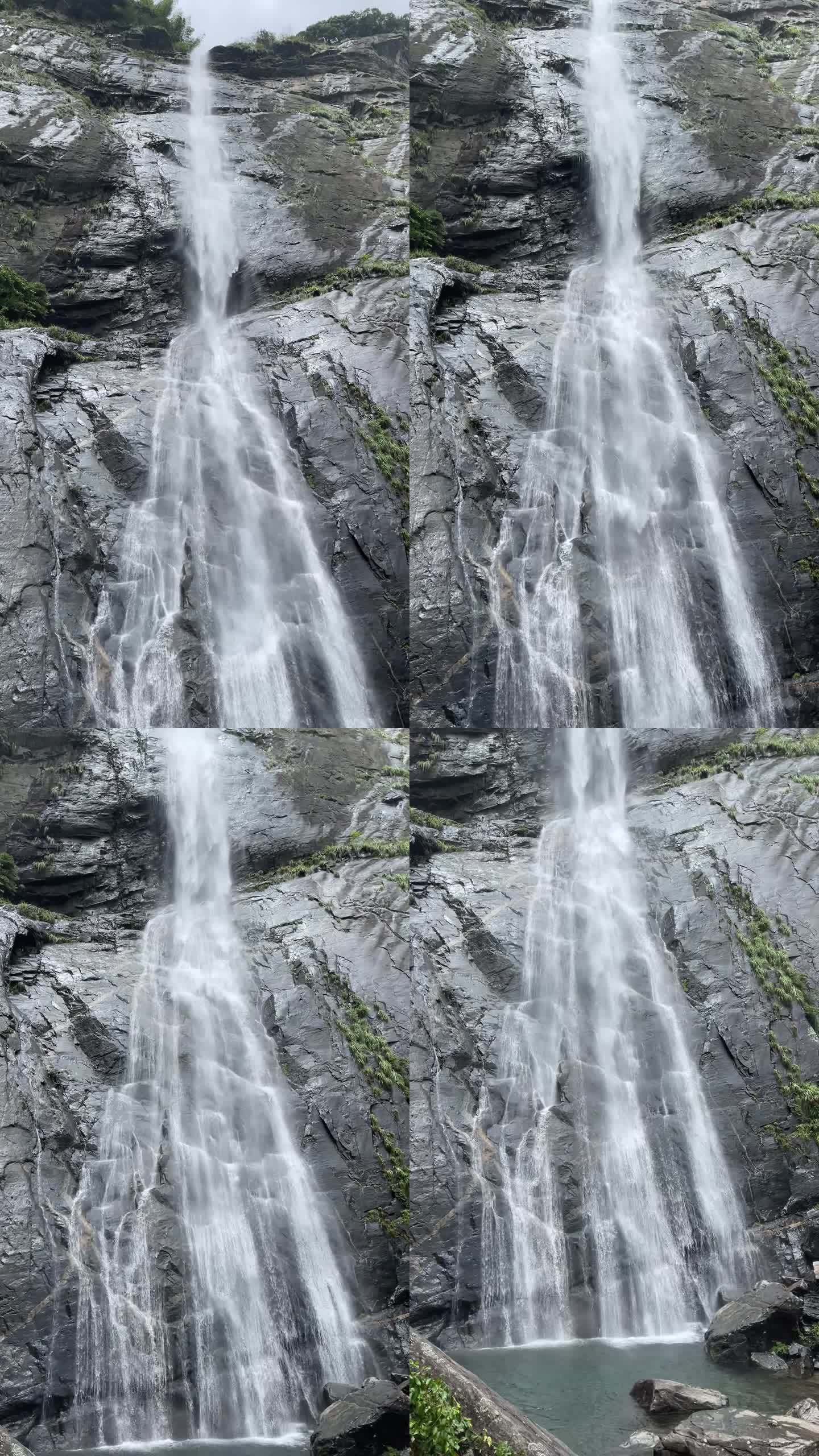 庐山秀峰瀑布竖屏视频素材
