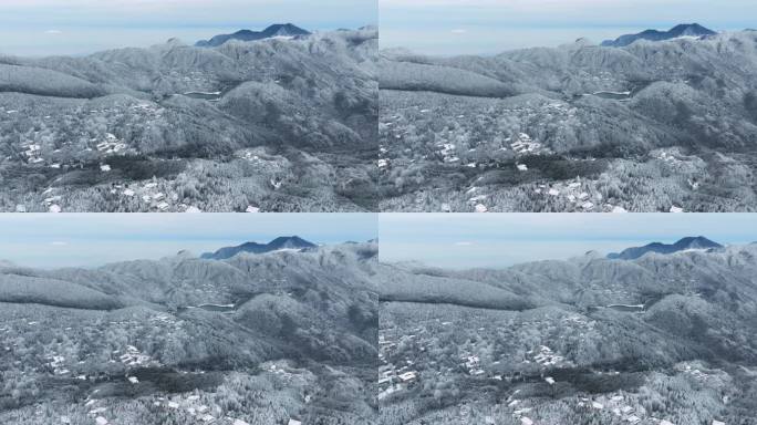 江西九江庐山风景区冬季雪景风光