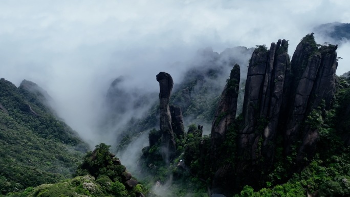 三清山高空云海奇峰