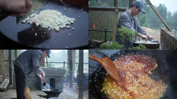 蒜蓉酱制作过程