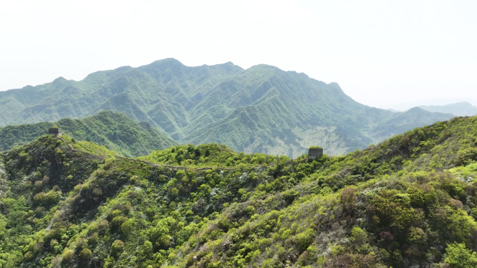 北京神堂峪长城风光航拍