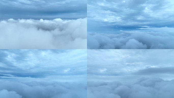双层云 云朵视频素材