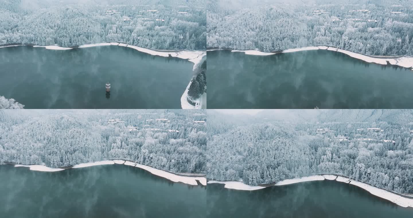 江西九江庐山风景区冬季雪景风光