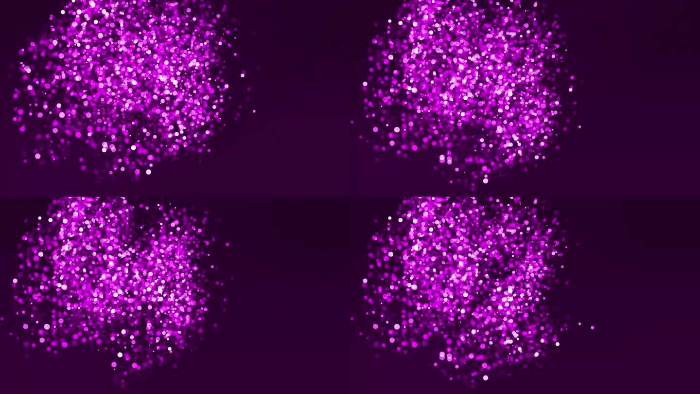 倒计时，紫色粒子-每数字一秒-事件进入，除夕，倒计时从十到零