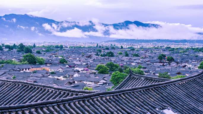 云南丽江旅游风景延时摄影