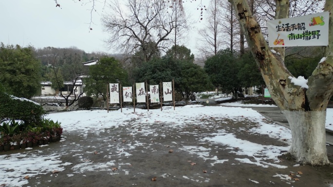 南山文苑雪景