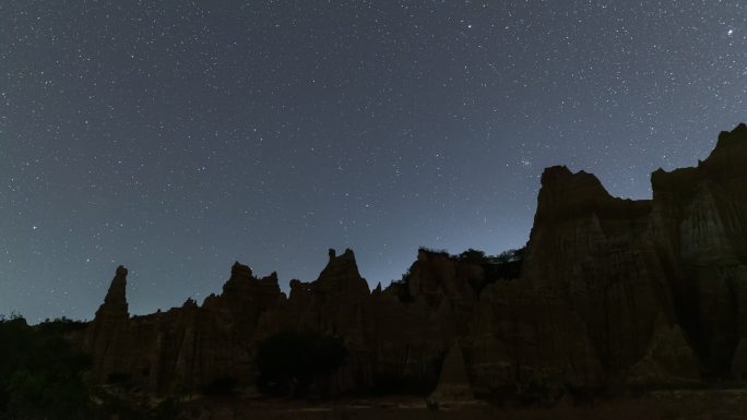 云南元谋浪巴铺土林星空延时