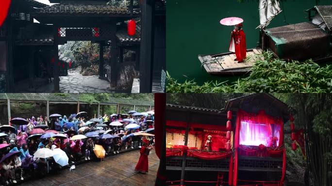 三峡 土家族 民俗风情表演 传统建筑