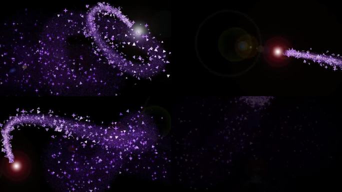 紫色-爱主题过渡- 4k - Alpha