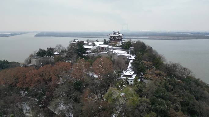 北固山雪景