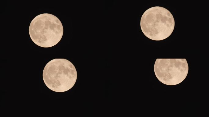 超高清月亮实拍 长焦 超长焦 满月 月面