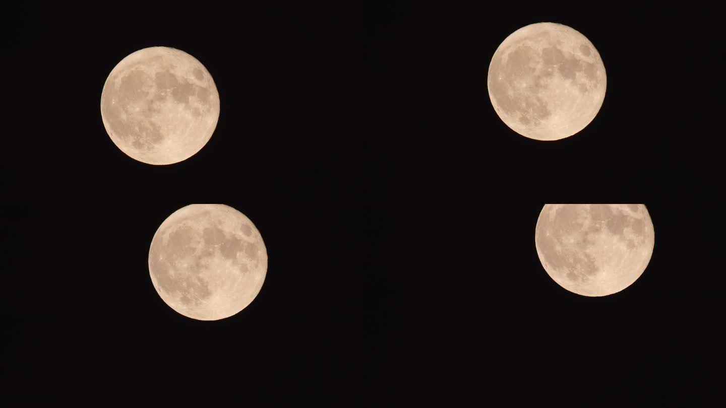 超高清月亮实拍 长焦 超长焦 满月 月面