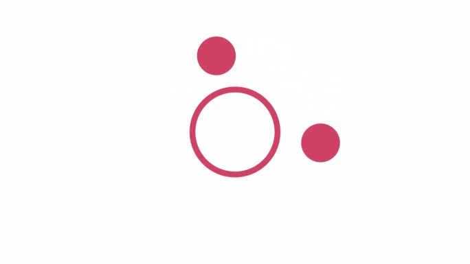 两个圆点围绕圆形旋转2D加载动画