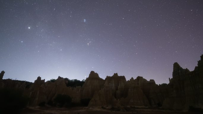 云南元谋浪巴铺土林星空延时