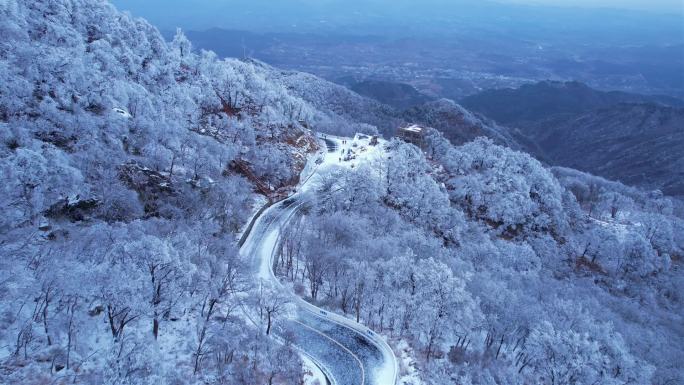 南阳桐柏县桐柏山景区雪景