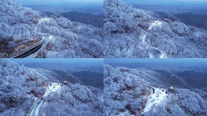 南阳桐柏县桐柏山景区雪景