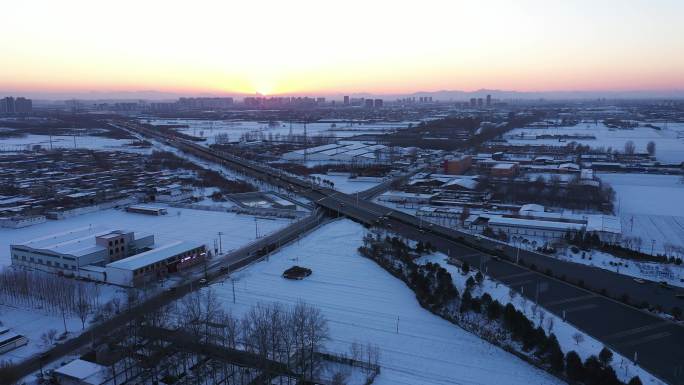 新元高速 复兴大街（冬季雪景）