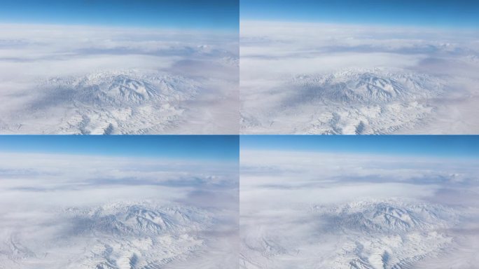 5000米高空震撼航拍雪山