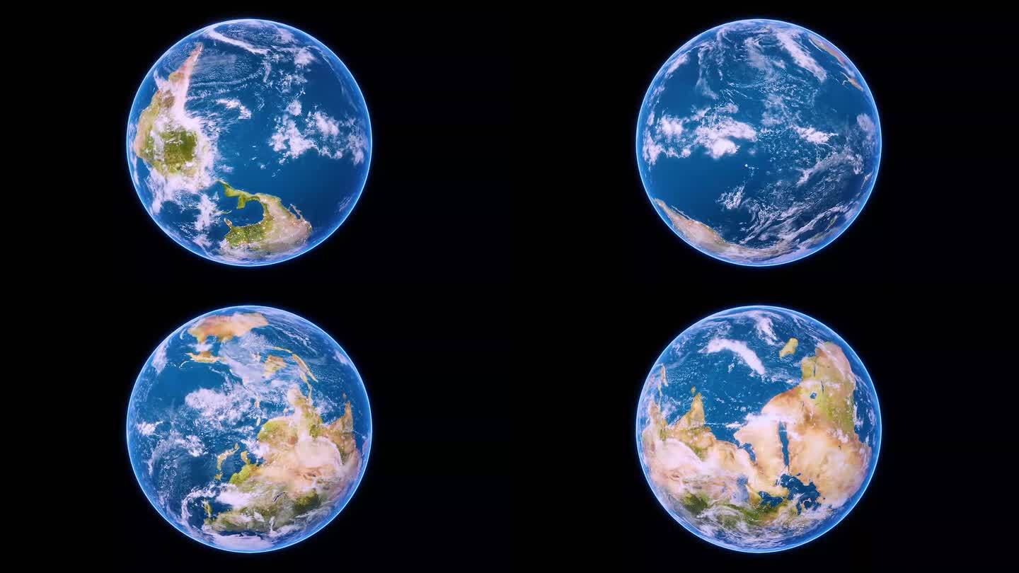 真实地球旋转  科技地球