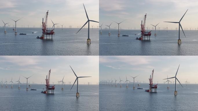 全球首台16MW超大容量海上风电机组吊装