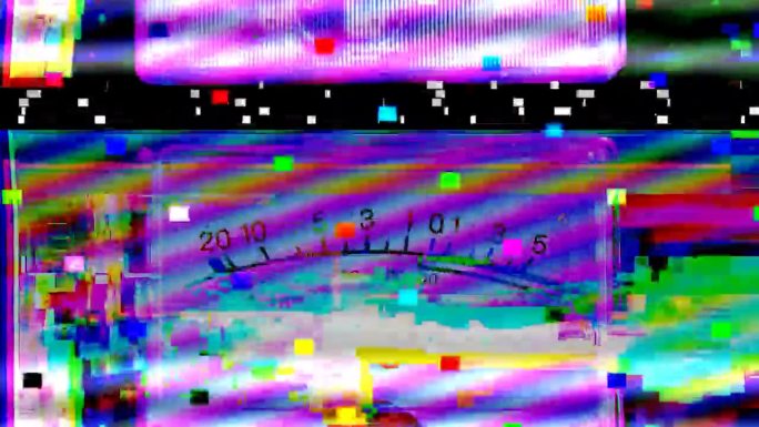 故障电视静态噪声失真信号问题错误视频损坏复古风格80年代VHS测试图